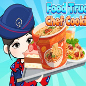 Food Truck Chef Cooking