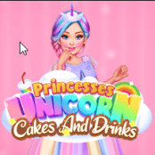 Princesses Unicorn Cakes And Drinks