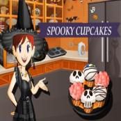 Sara Cooking Class Spooky Cupcakes