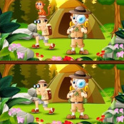 Spot 5 Differences Camping